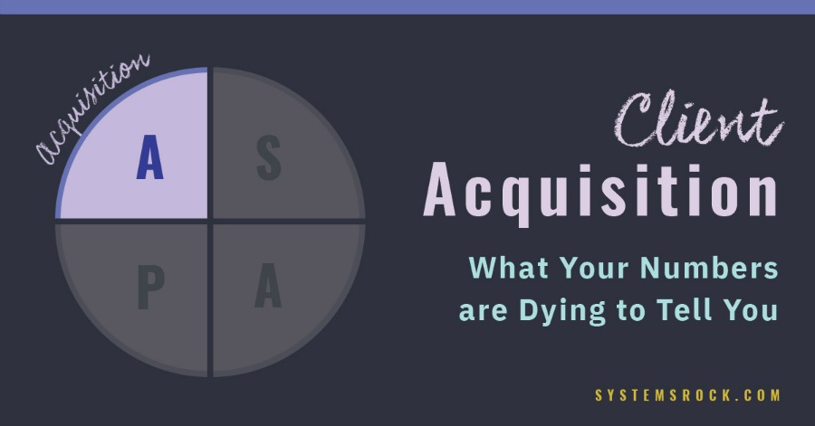 Client Acquisition – what your numbers are dying to tell you