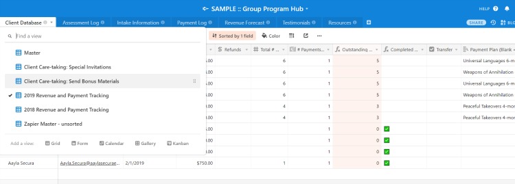 Group Program Hub