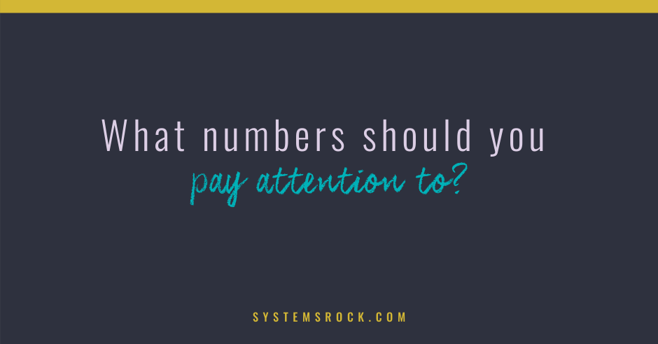 What numbers should you pay attention to?
